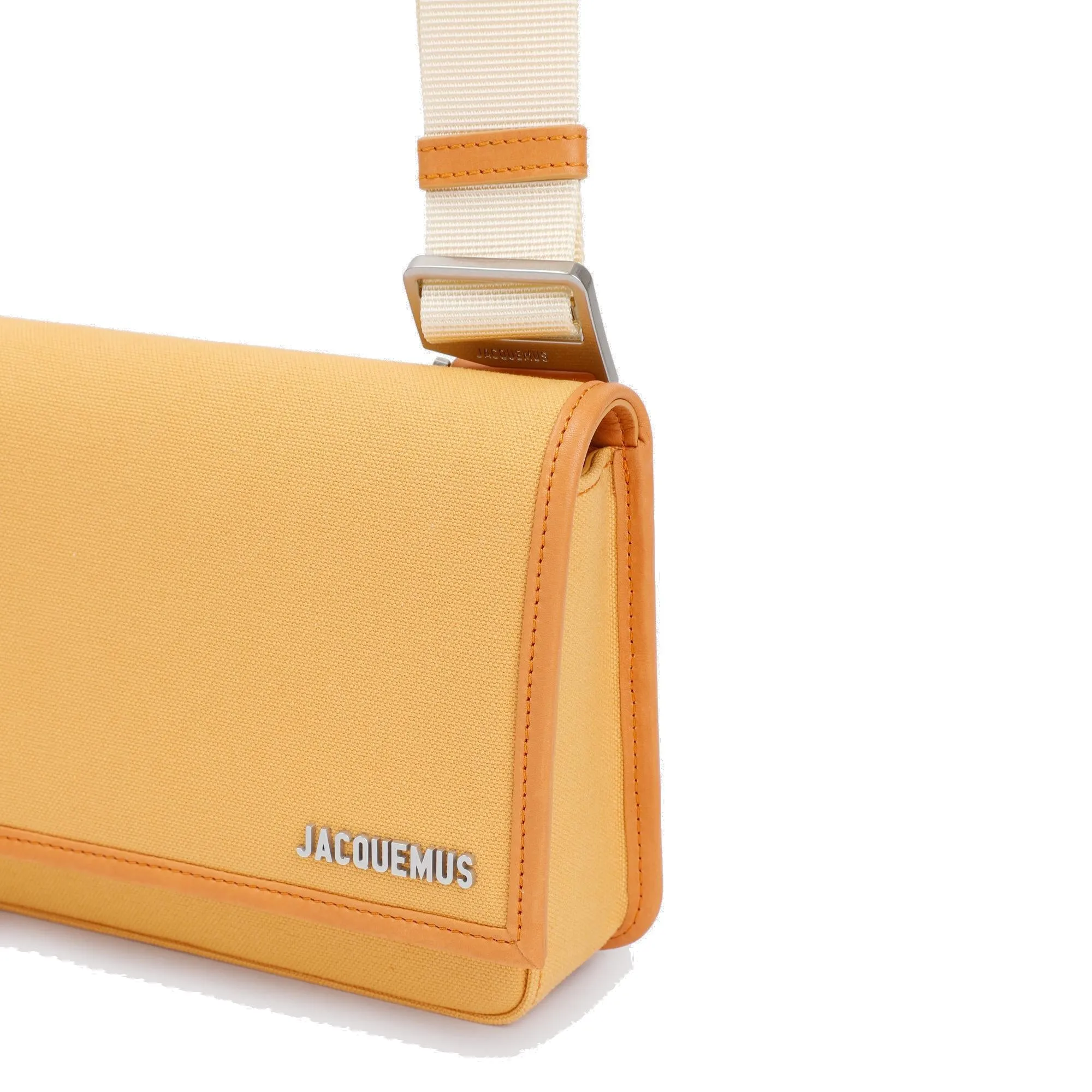 Jacquemus Logo Plaque Foldover Zipped Shoulder Bag