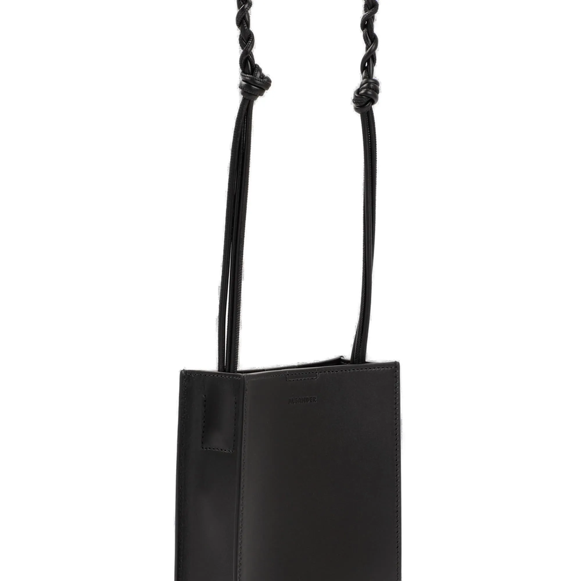 Jil Sander Logo Embossed Crossbody Bag