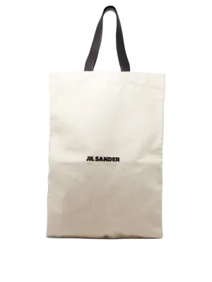 Jil Sander Logo Printed Oversize Tote Bag
