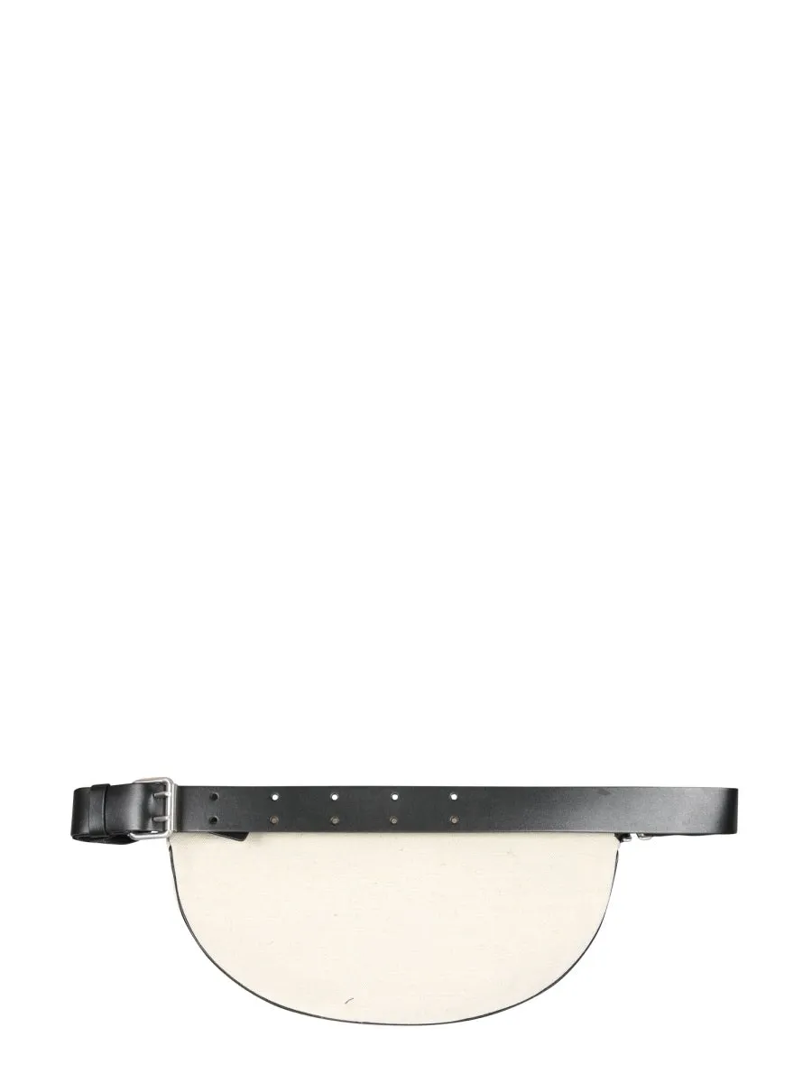 Jil Sander Moon Logo Embossed Belt Bag