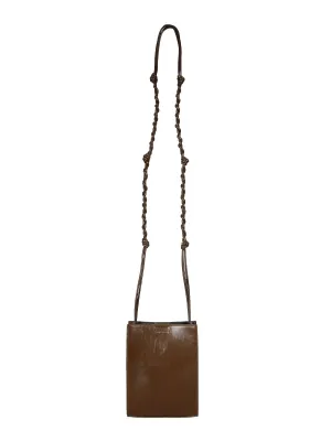 Jil Sander Tangle Logo Debossed Shoulder Bag