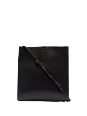 Jil Sander Tangle Logo Embossed Medium Shoulder Bag