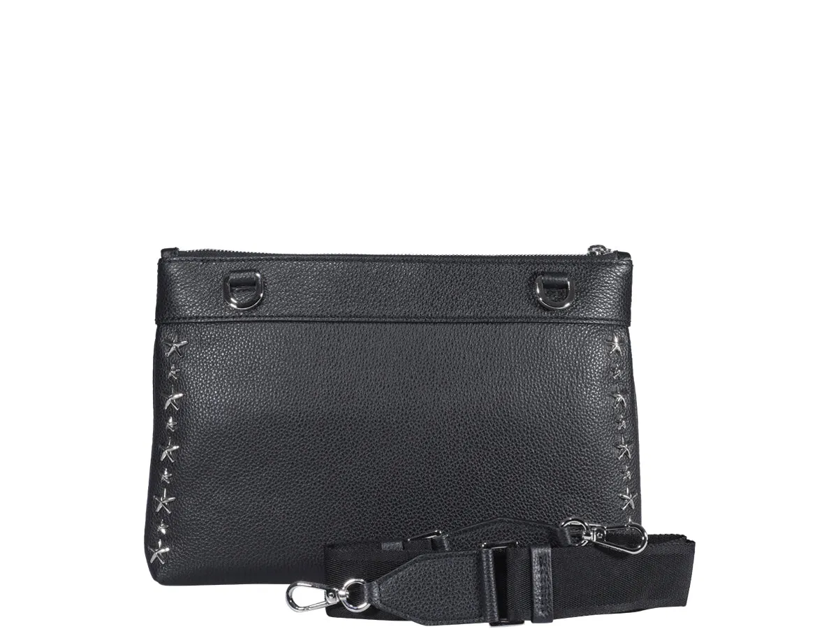 Jimmy Choo Star Embellished Zipped Clutch Bag