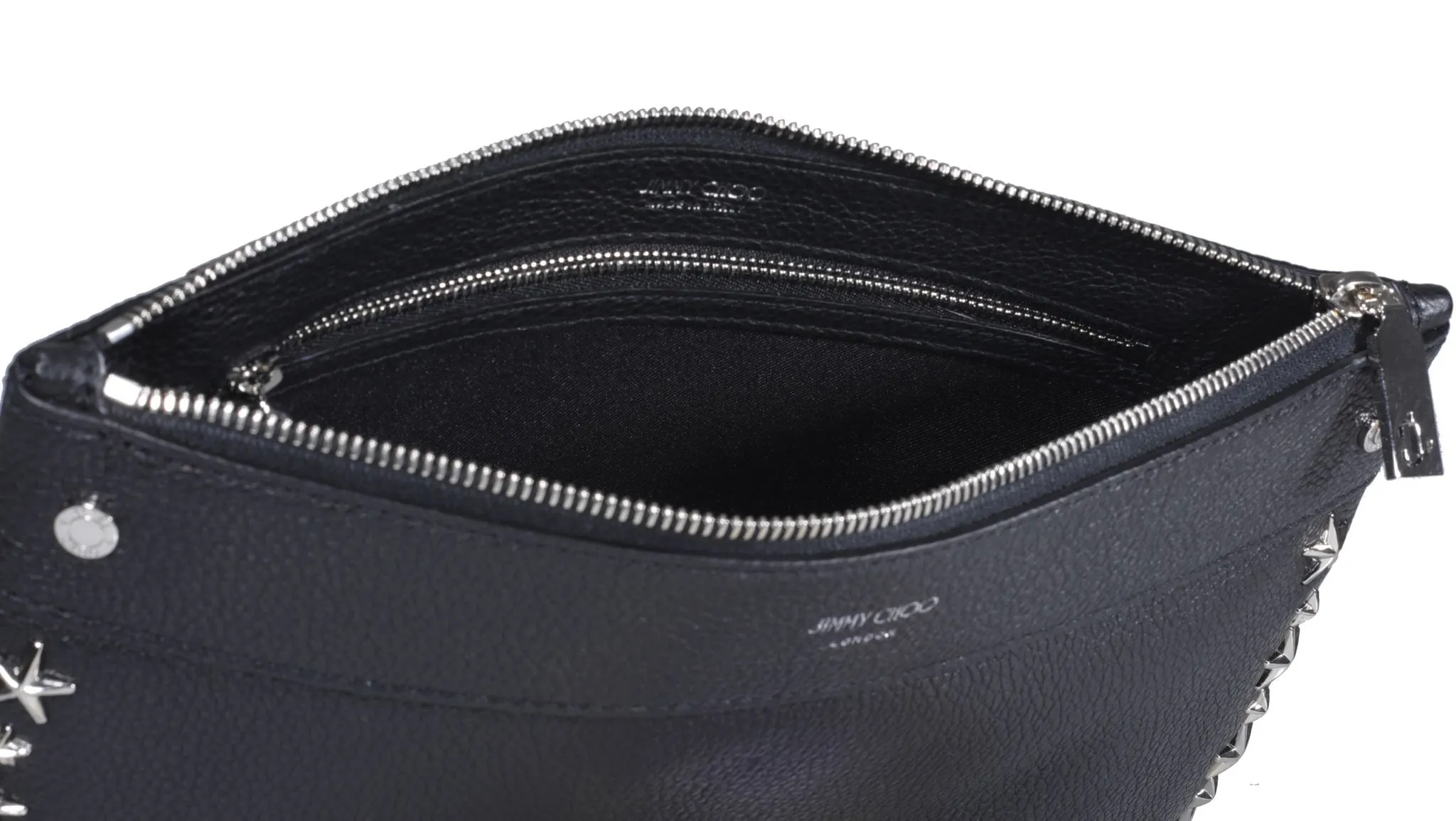 Jimmy Choo Star Embellished Zipped Clutch Bag