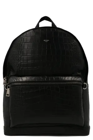 Jimmy Choo Wlimer Embossed Backpack