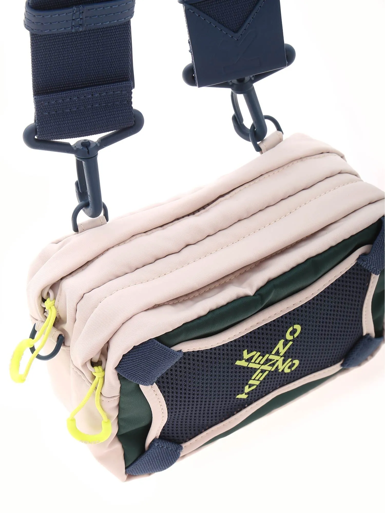Kenzo Little X Logo Printed Color Block Shoulder Bag