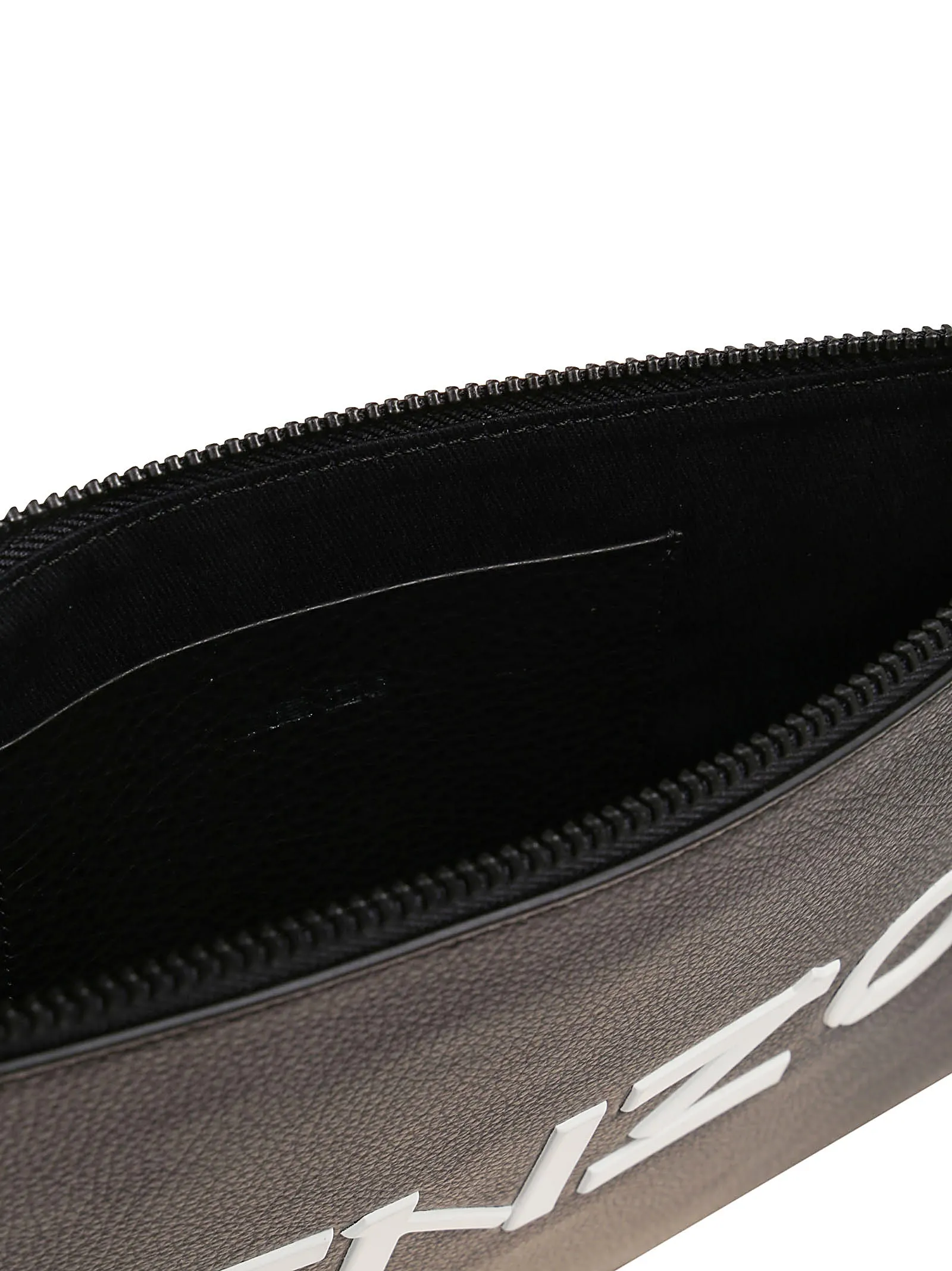 Kenzo Logo Printed Zip-Up Clutch Bag