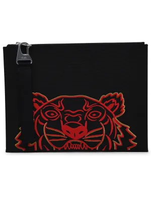 Kenzo Tiger Embroidered Clutch Bag
