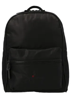 Kiton Logo Detailed Double Zip Backpack