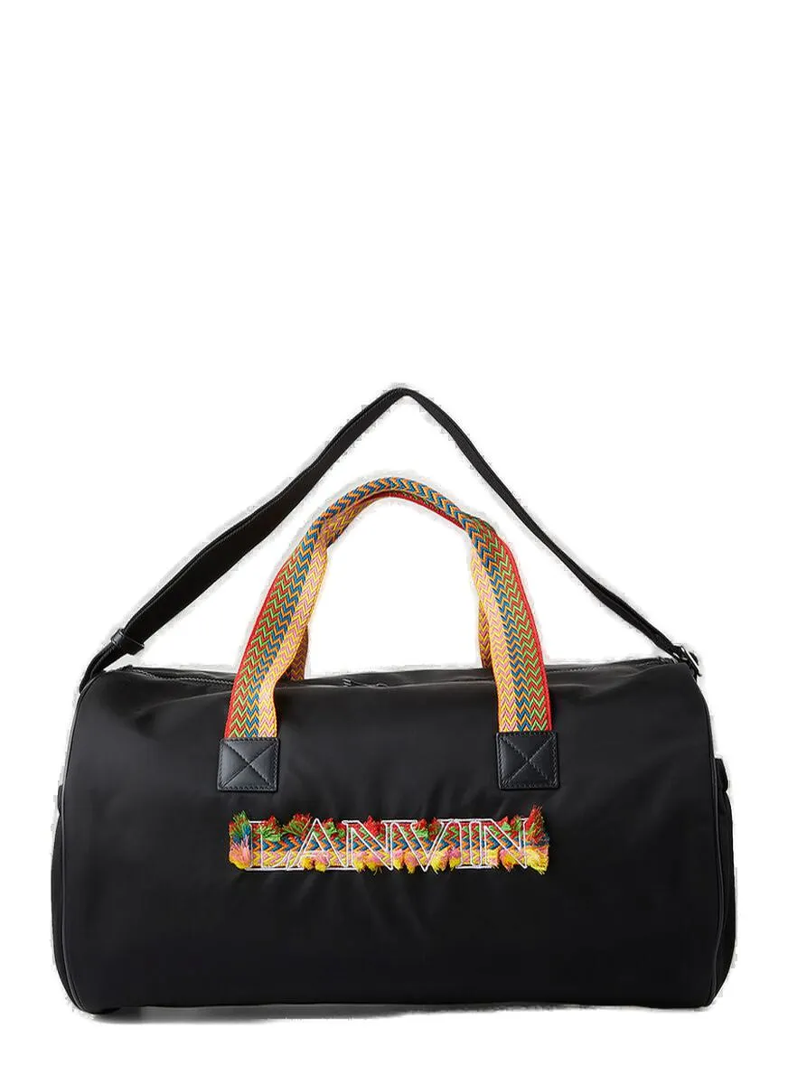 Lanvin Logo Embroidered Duffle Bag