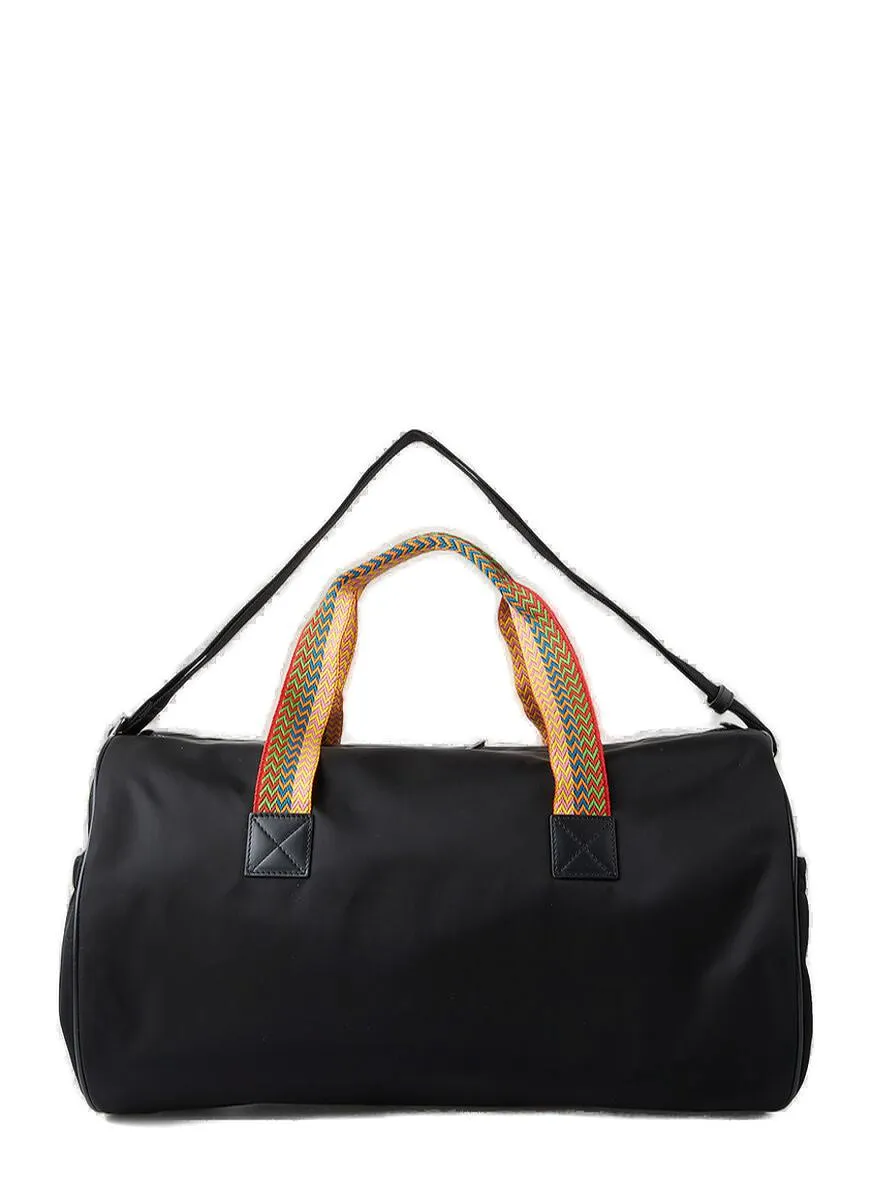 Lanvin Logo Embroidered Duffle Bag