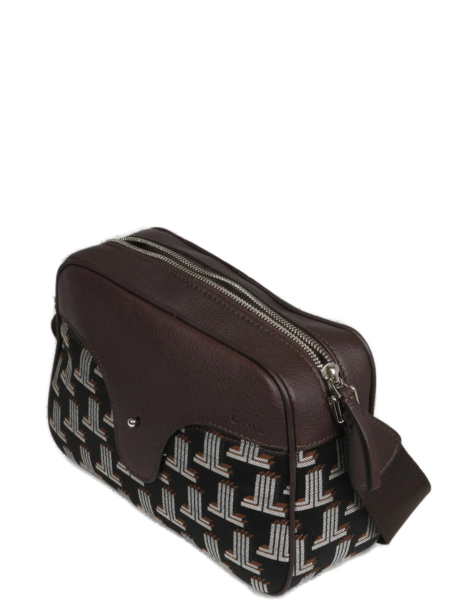 Lanvin Monogram Panelled Shoulder Bag