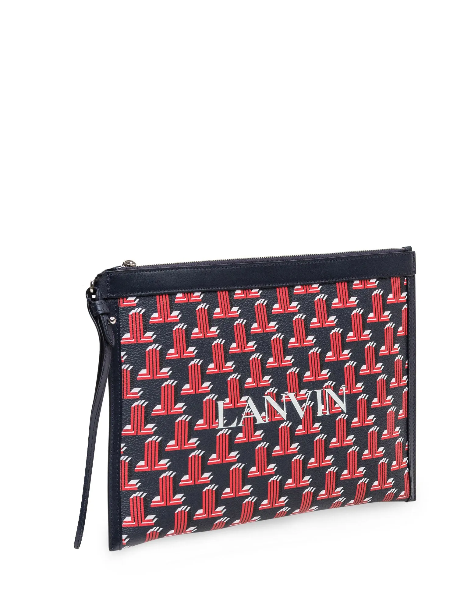 Lanvin Monogram Print Clutch Bag
