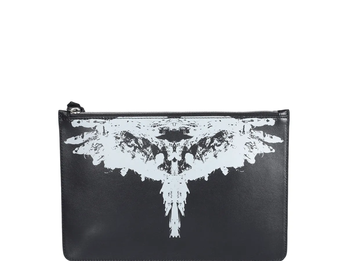 Marcelo Burlon County Of Milan Wings Print Clutch Bag