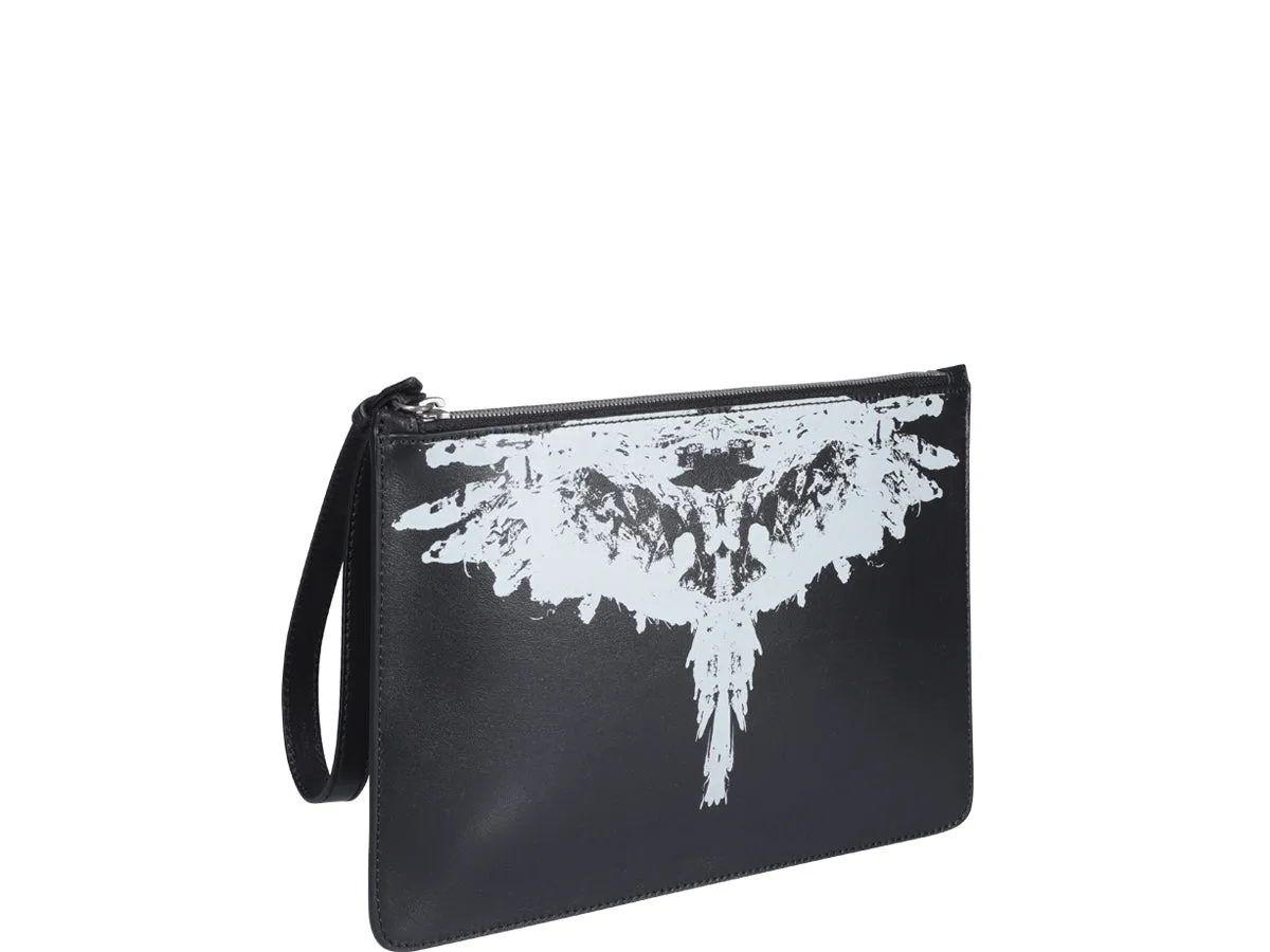 Marcelo Burlon County Of Milan Wings Print Clutch Bag