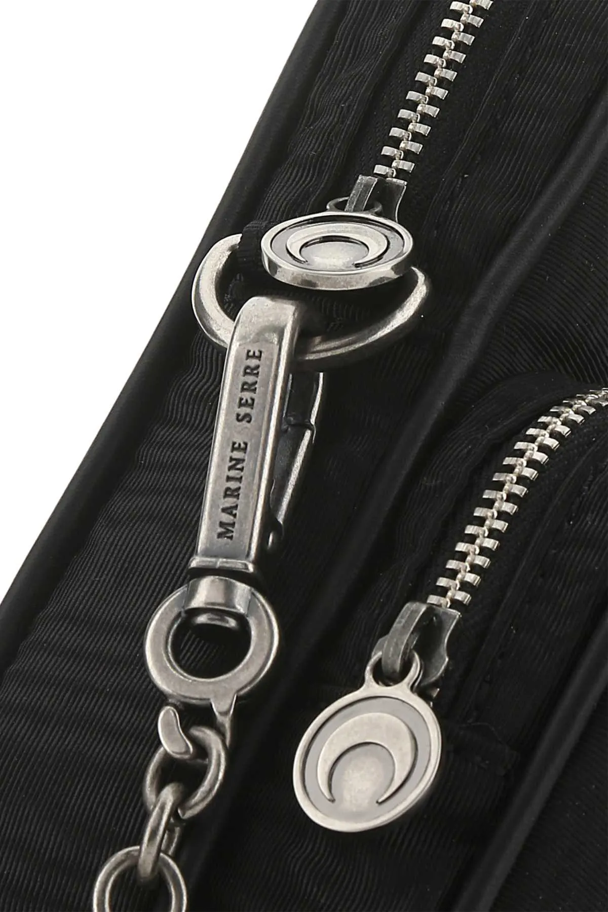 Marine Serre Lettering Logo Chain Crossbody Bag