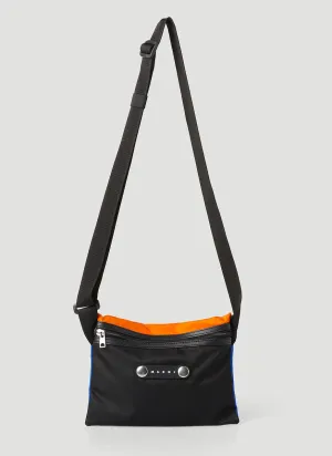 Marni Logo Detailed Zip-Up Messenger Bag