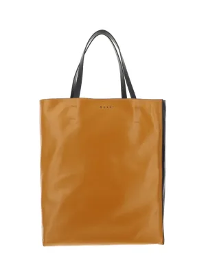 Marni Logo Printed Top Handle Tote Bag