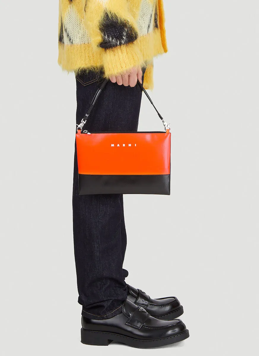 Marni Tribeca Logo Printed Clutch Bag