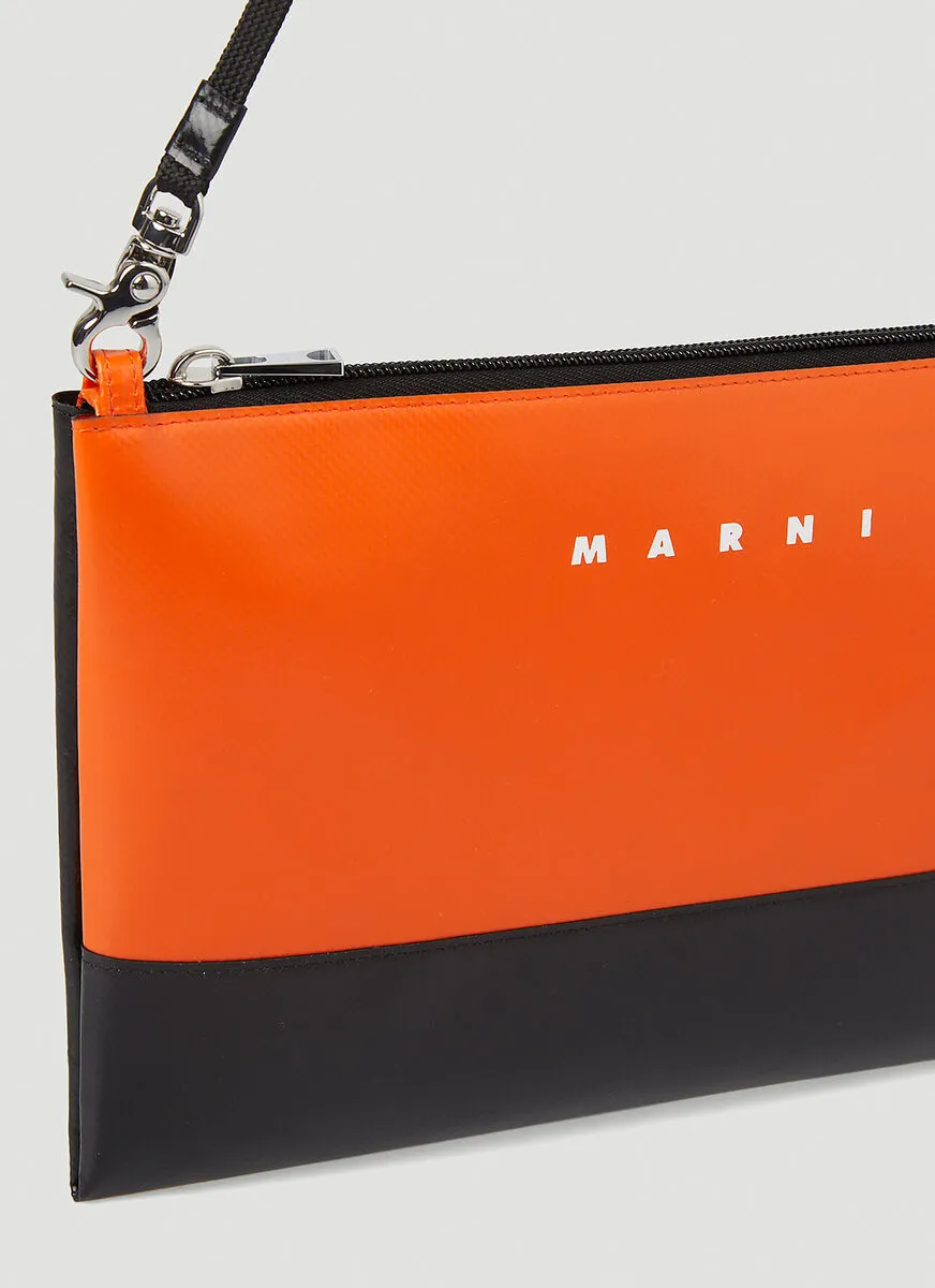 Marni Tribeca Logo Printed Clutch Bag