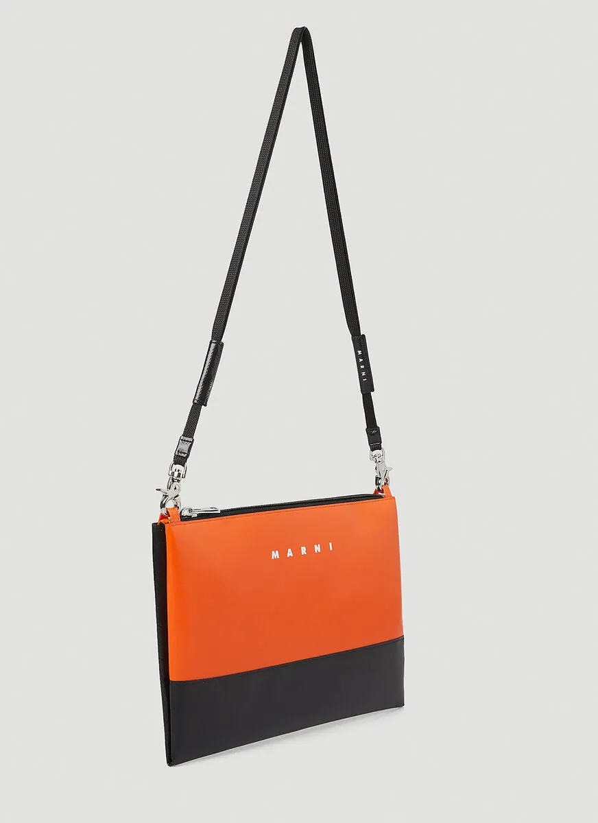 Marni Tribeca Logo Printed Clutch Bag