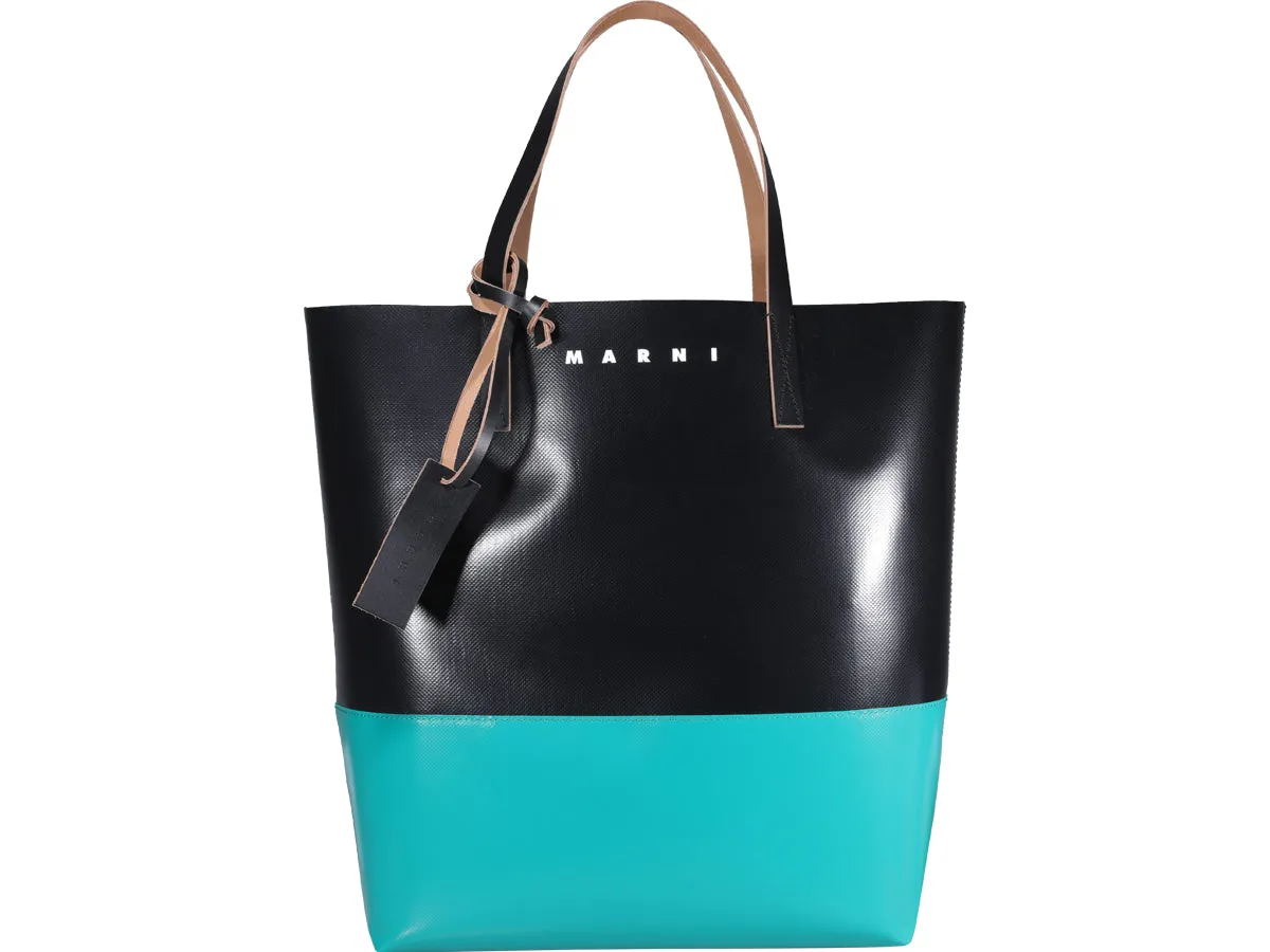 Marni Tribeca Two-Tone Top Handle Tote Bag