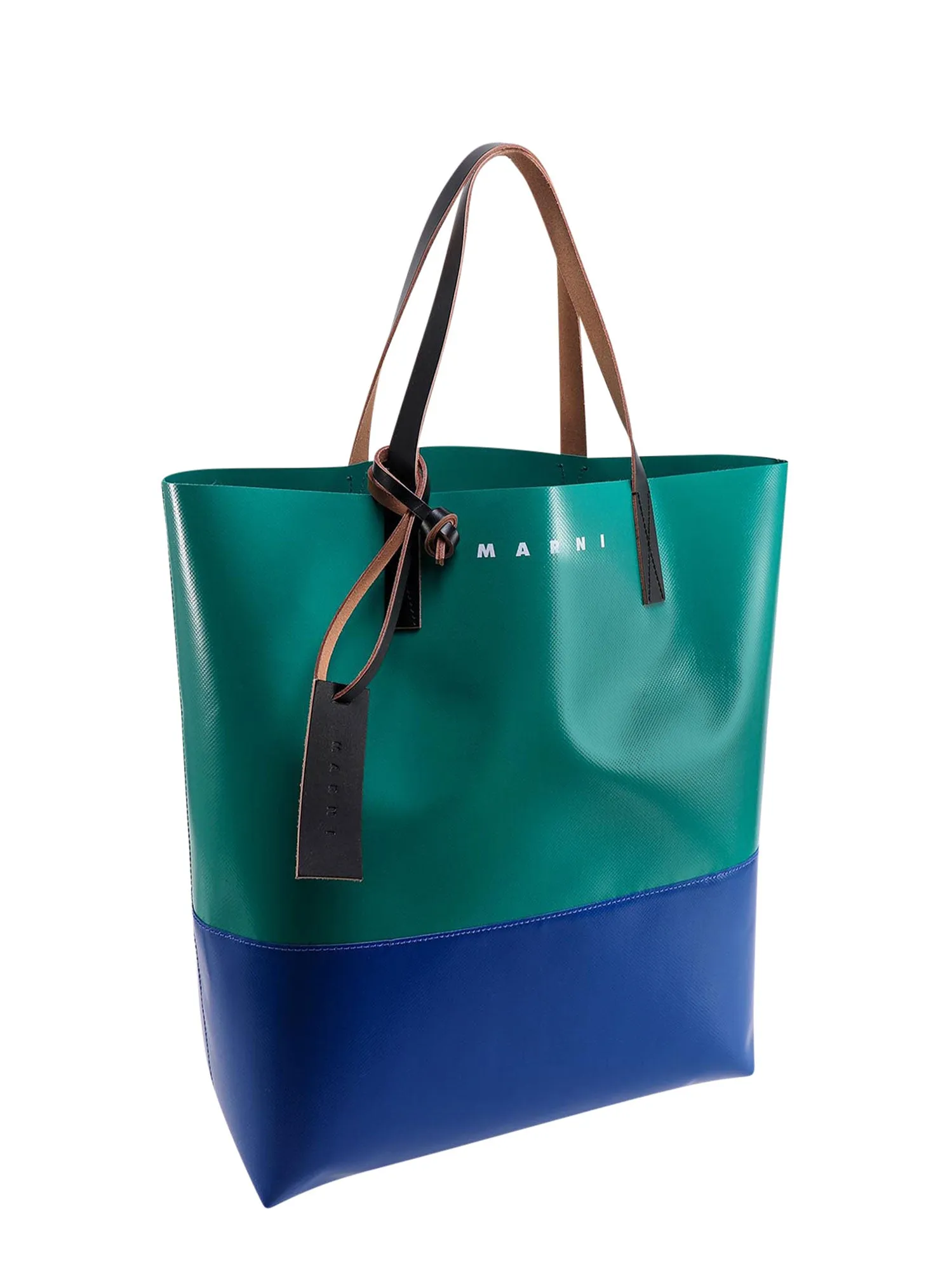 Marni Tribeca Two-Tone Top Handle Tote Bag