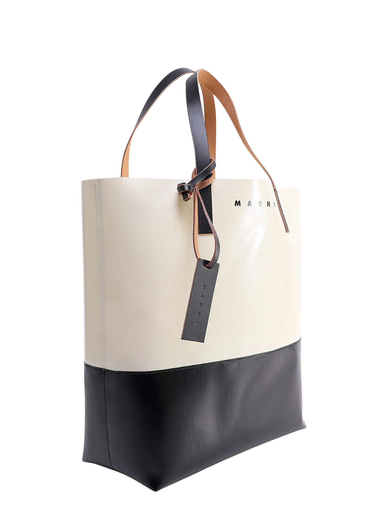 Marni Tribeca Two-Tone Top Handle Tote Bag