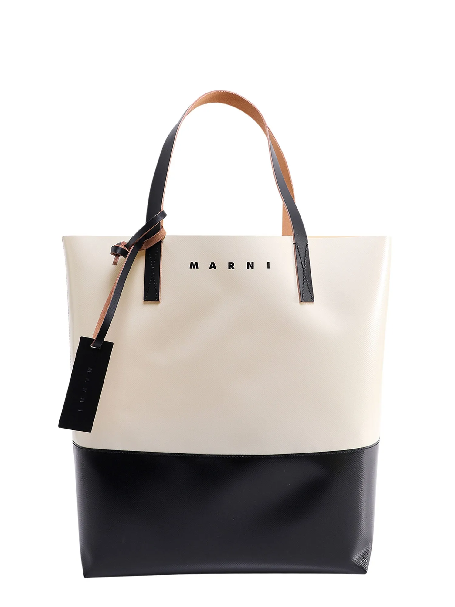 Marni Tribeca Two-Tone Top Handle Tote Bag