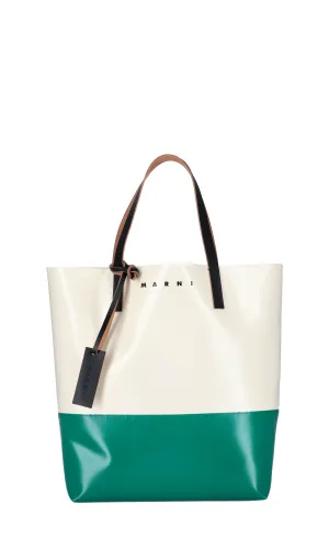 Marni Tribeca Two-Tone Top Handle Tote Bag