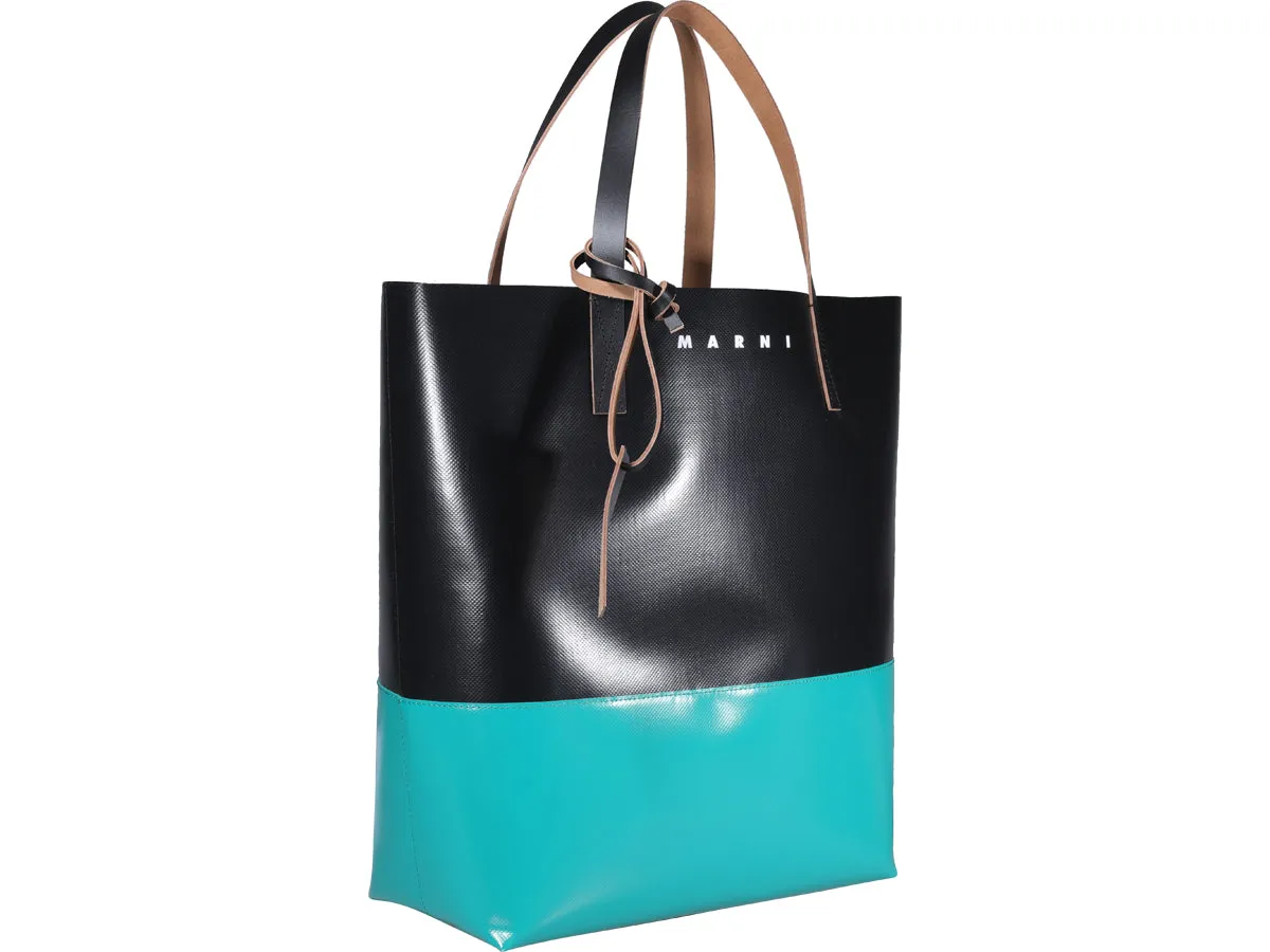 Marni Tribeca Two-Tone Top Handle Tote Bag