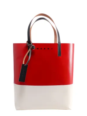 Marni Tribeca Two-Tone Top Handle Tote Bag