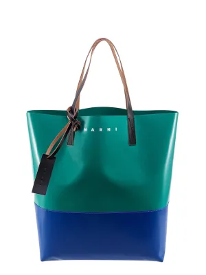 Marni Tribeca Two-Tone Top Handle Tote Bag