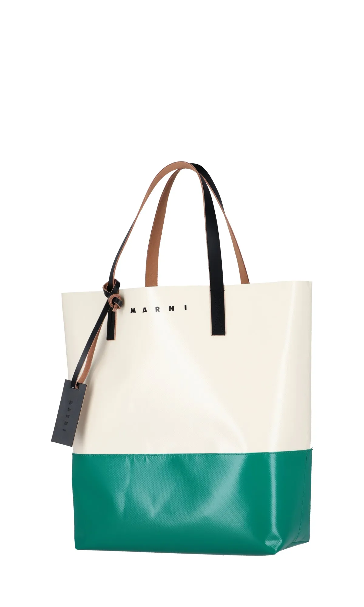 Marni Tribeca Two-Tone Top Handle Tote Bag