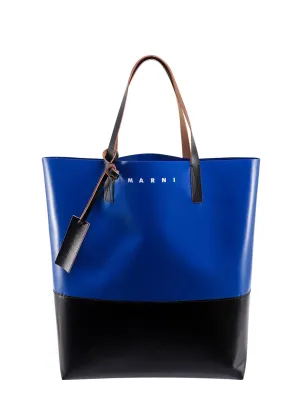 Marni Tribeca Two-Tone Top Handle Tote Bag