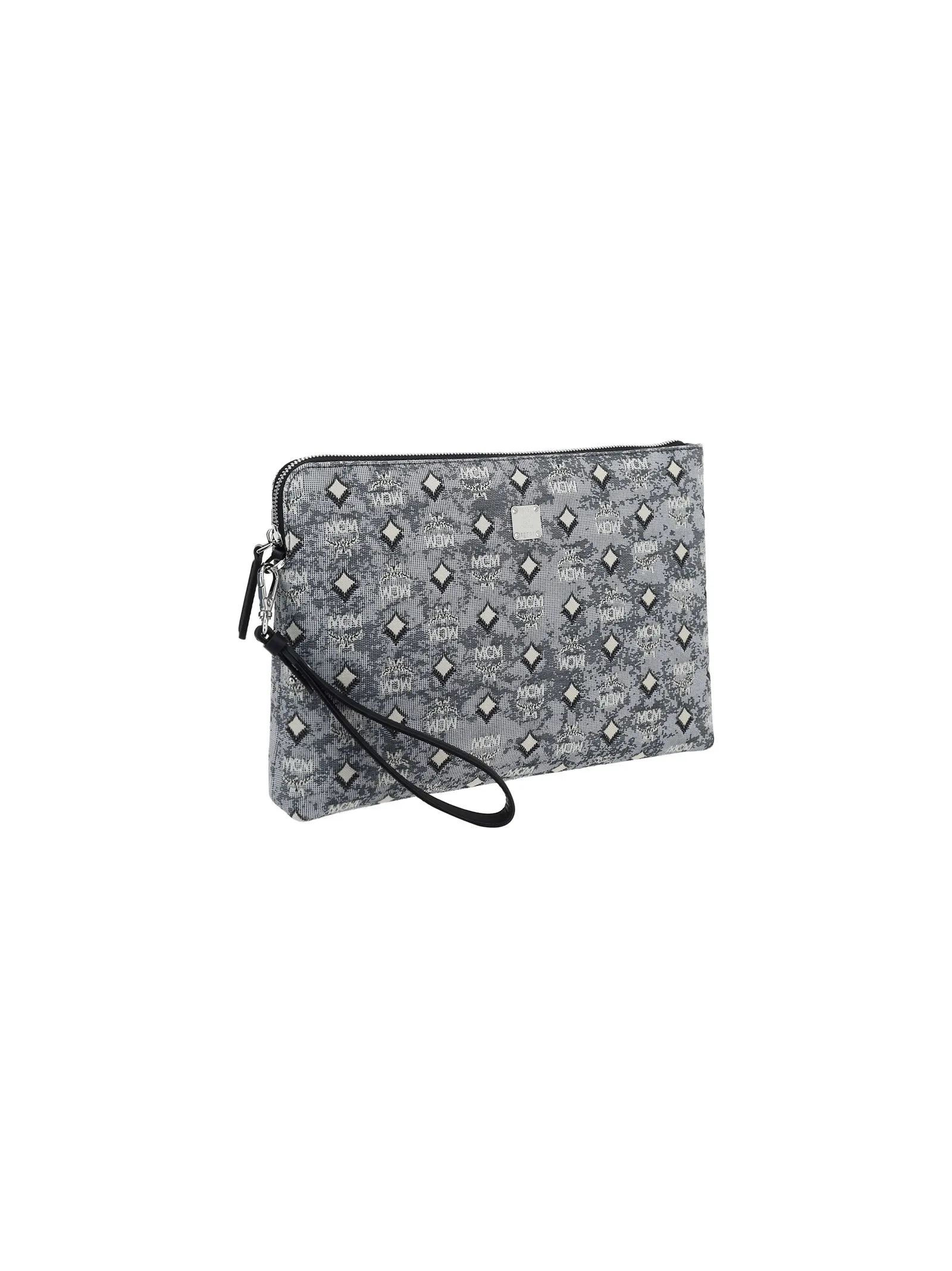 MCM Allover Logo Jacquard Clutch Bag