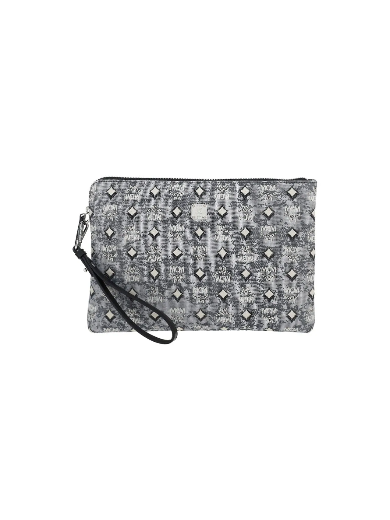 MCM Allover Logo Jacquard Clutch Bag