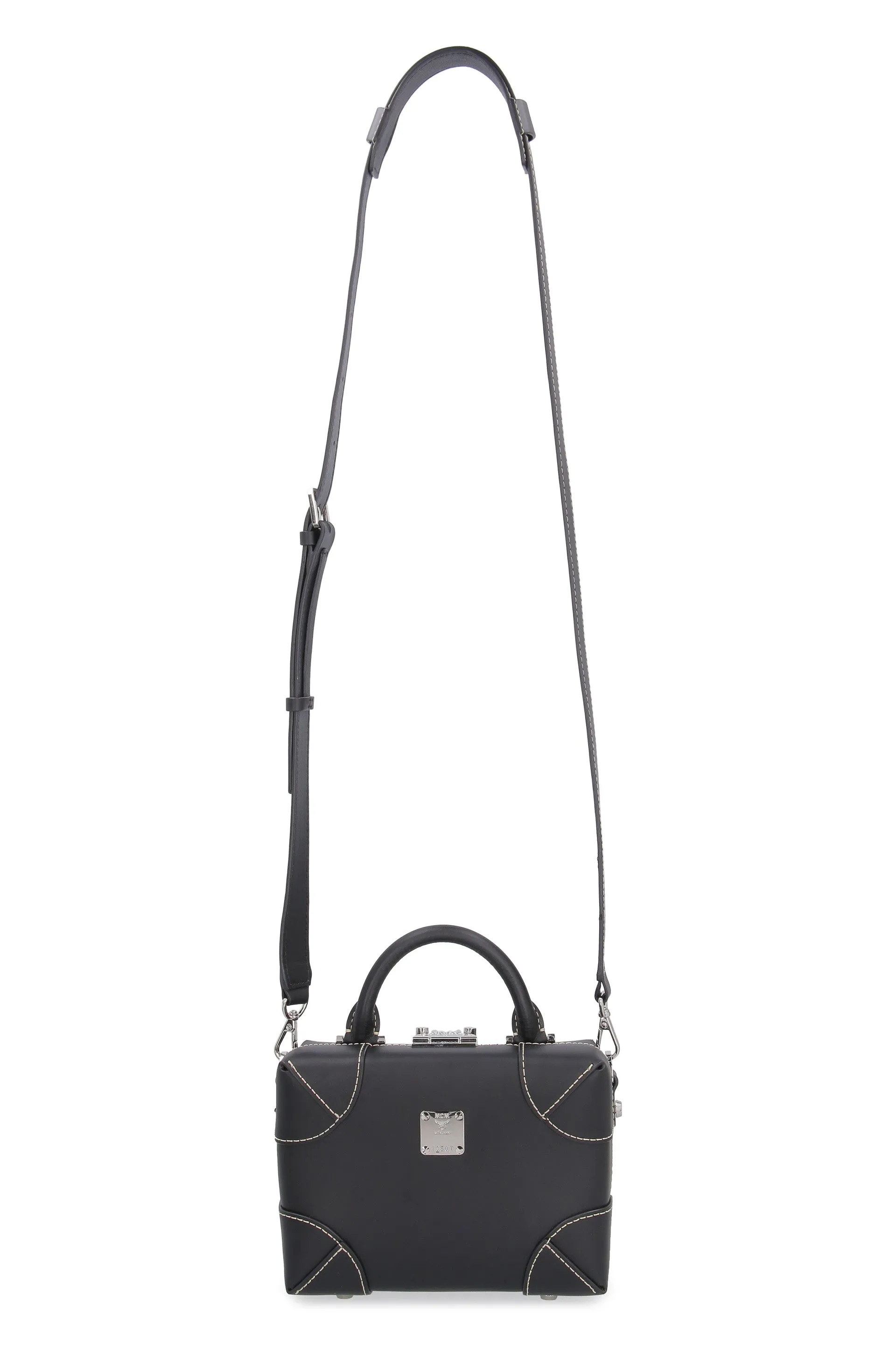 MCM Logo Plaque Mini Tote Bag