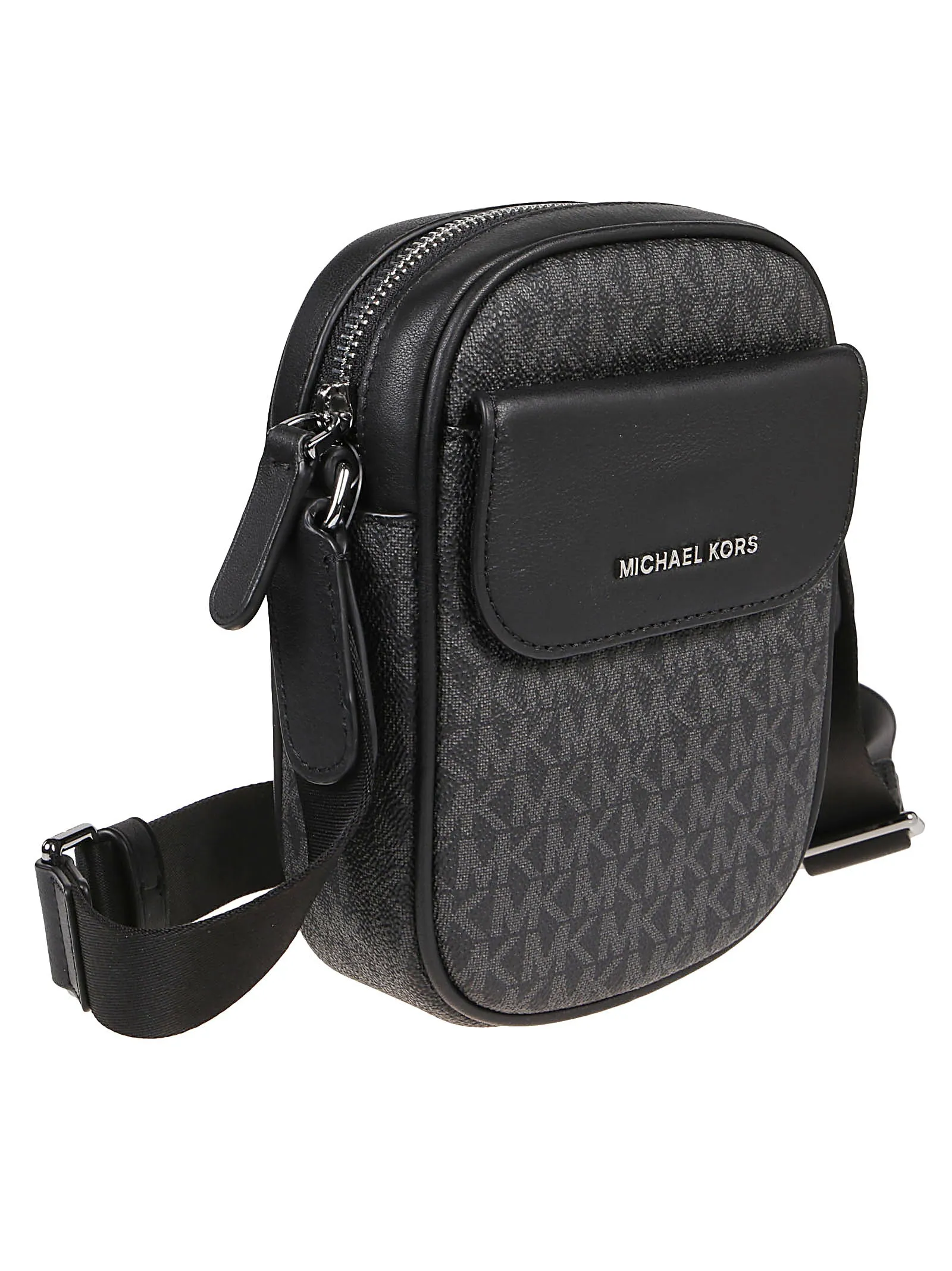 Michael Kors Hudson Logo Monogram Crossbody Bag