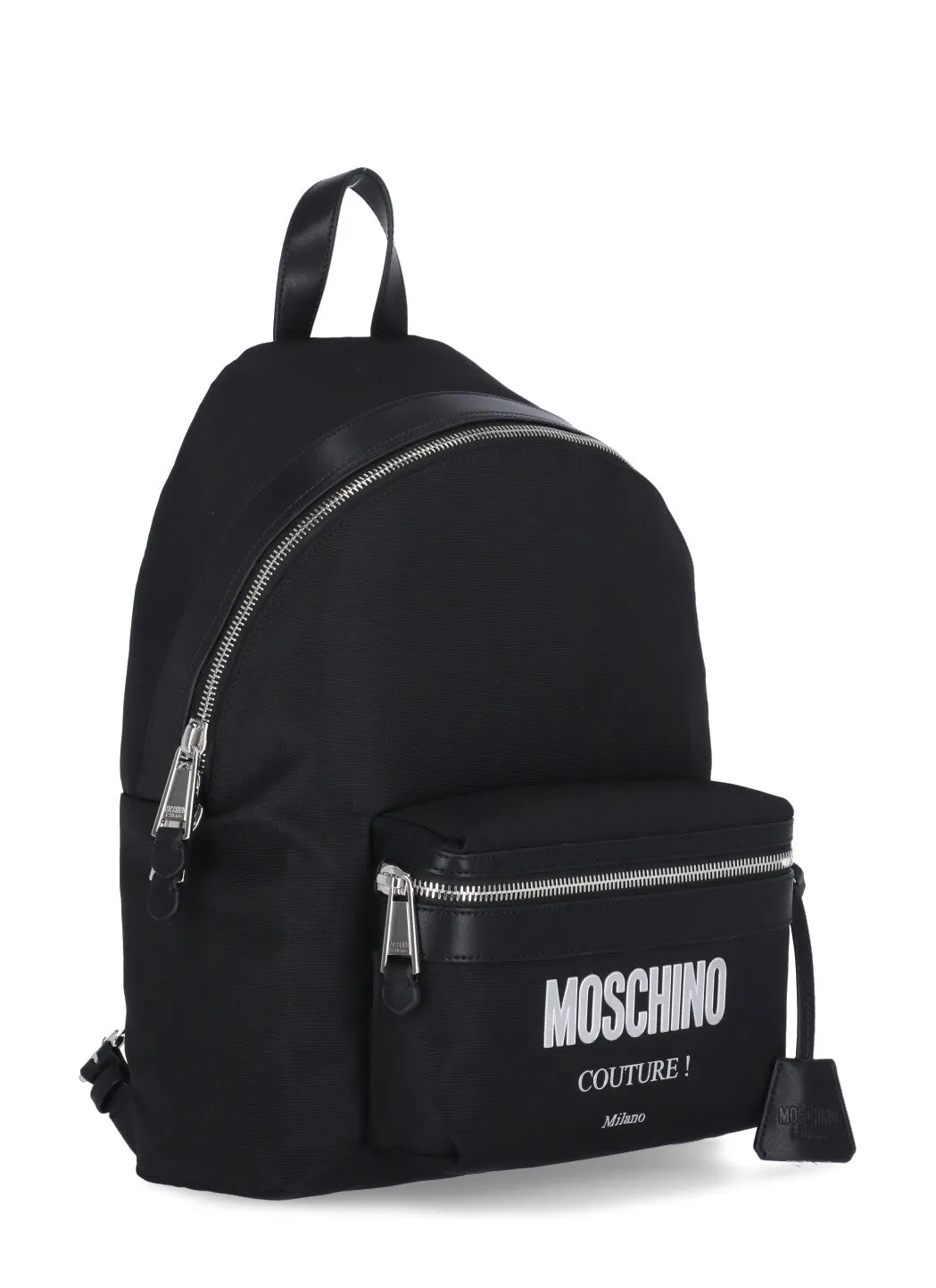 Moschino Couture Logo Zipped Backpack