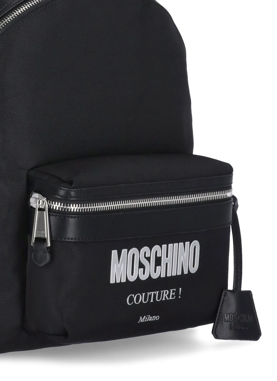 Moschino Couture Logo Zipped Backpack