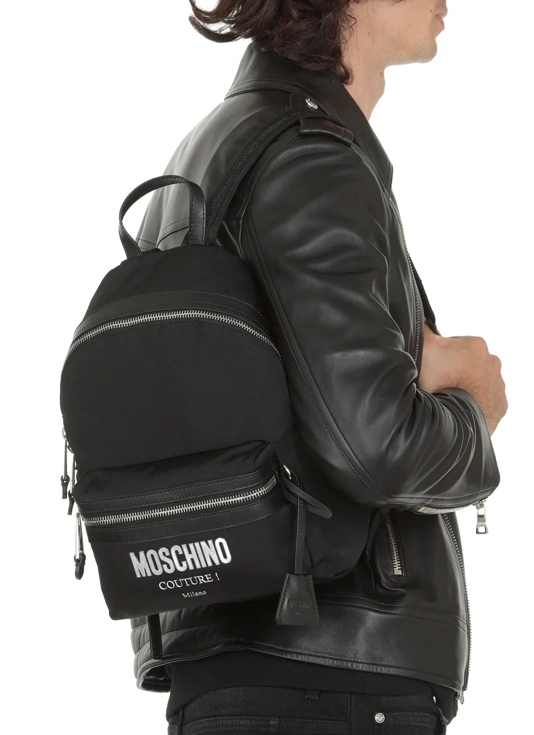 Moschino Couture Printed Backpack