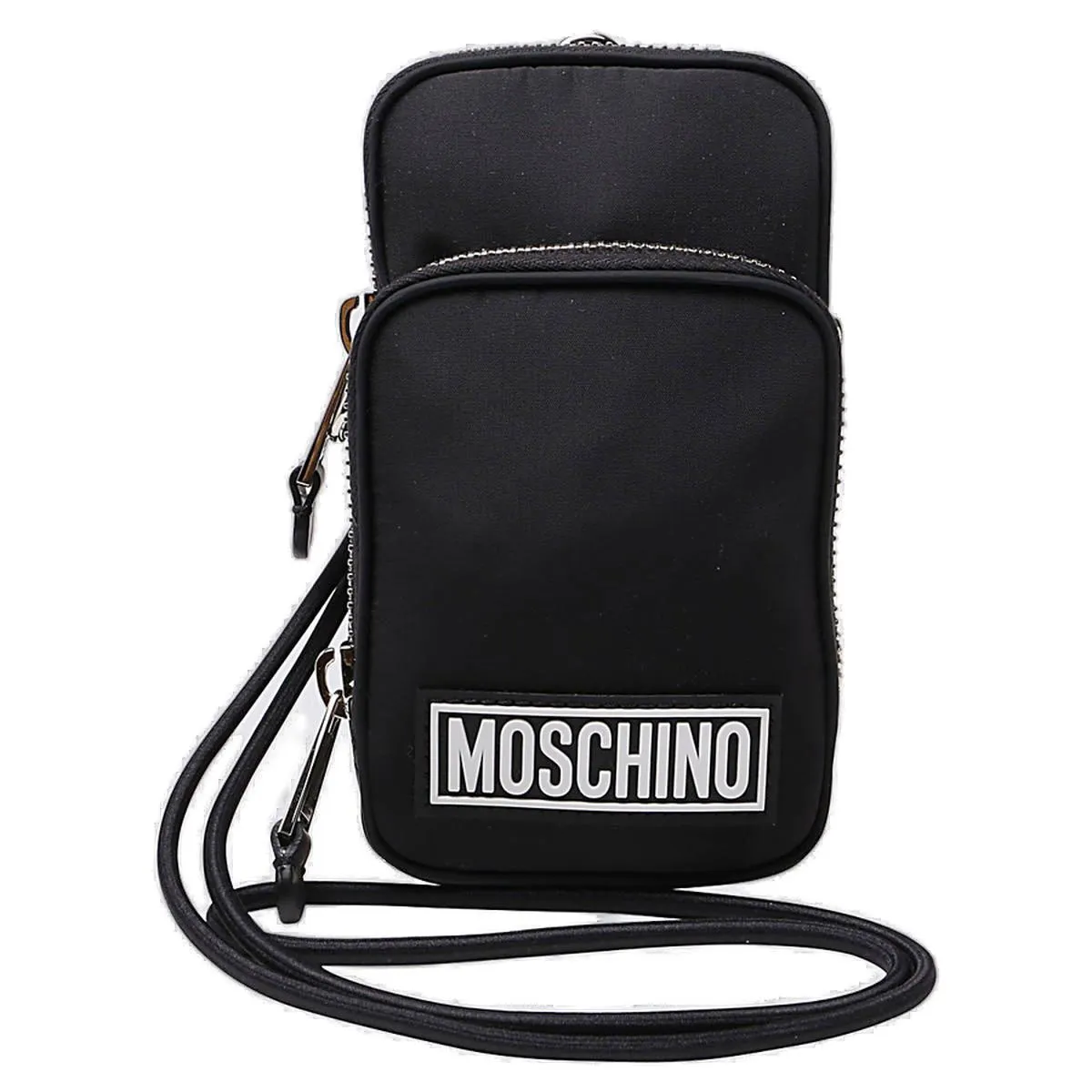 Moschino Logo Patch Shoulder Bag
