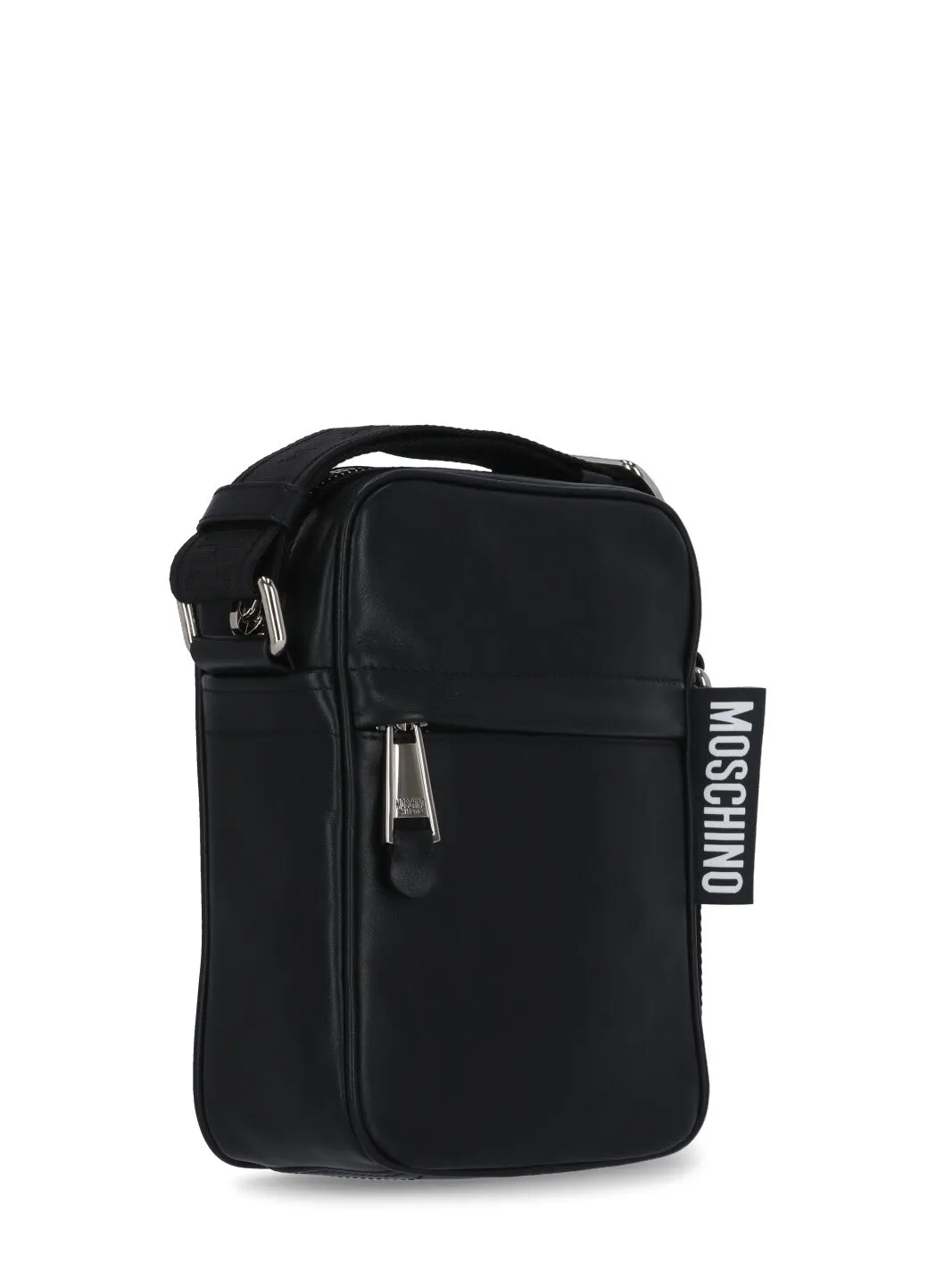 Moschino Macro Label Shoulder Bag