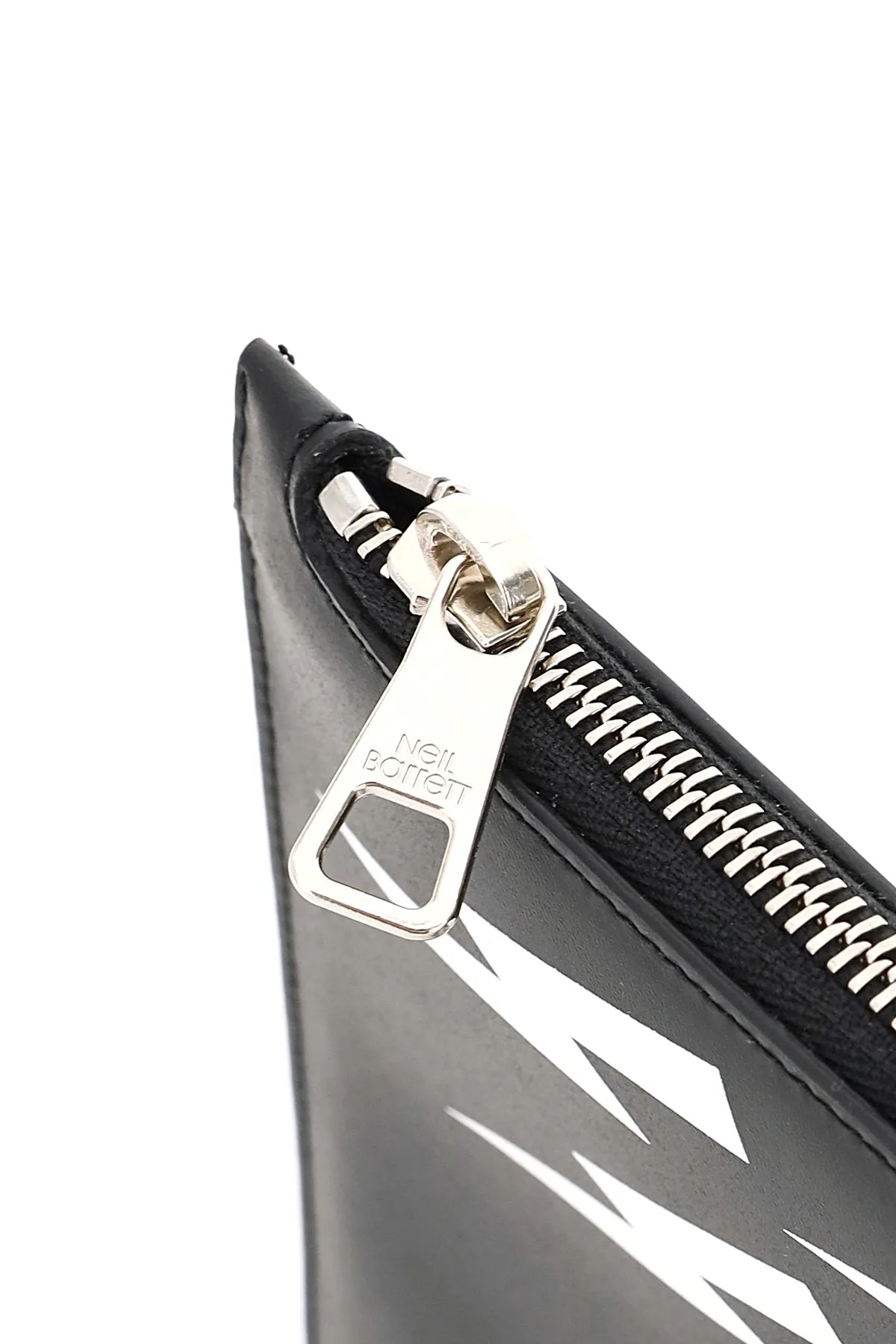 Neil Barrett Fair-Isle Thunderbolt Print Clutch Bag