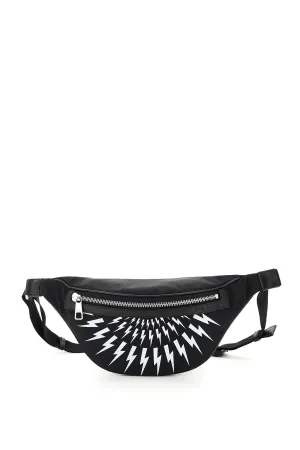 Neil Barrett Lightning Bolt Print Belt Bag