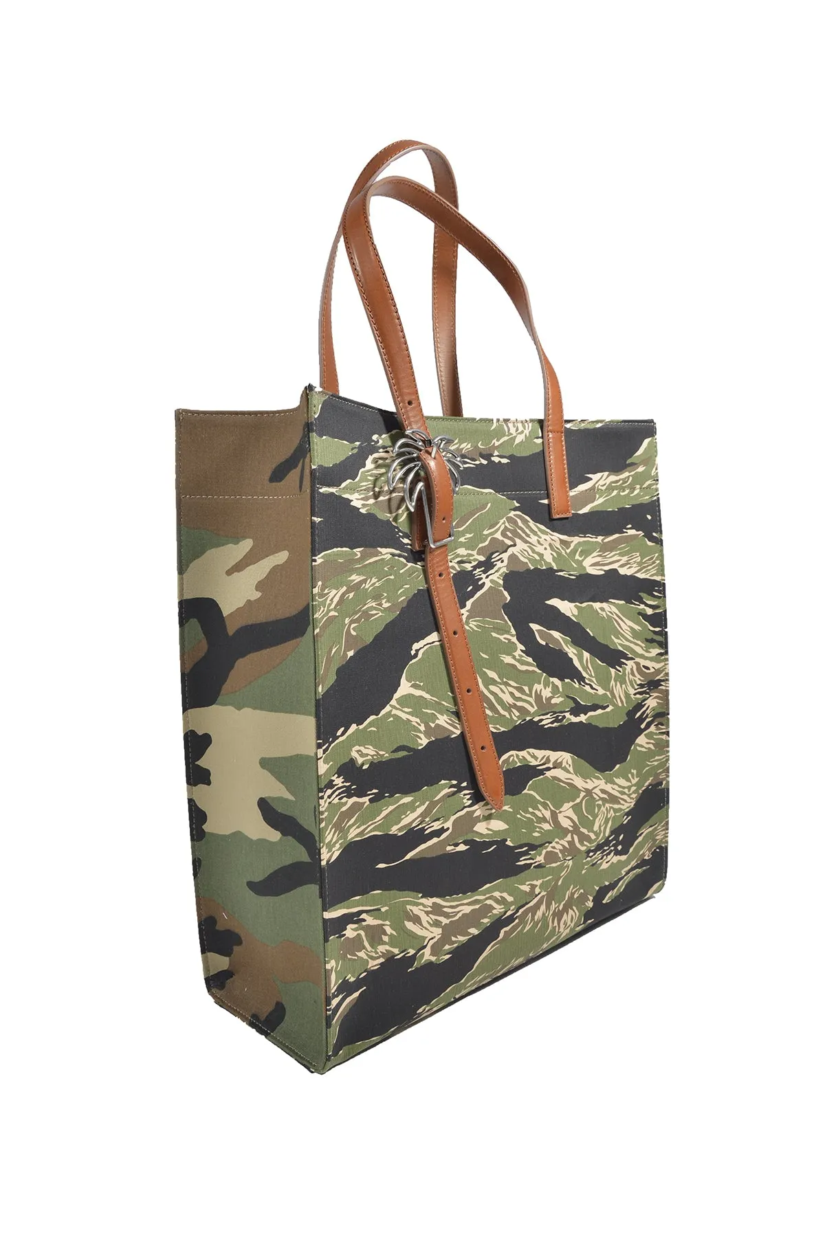 Palm Angels Camouflage Patterned Tote Bag