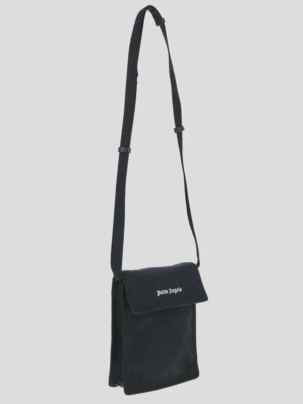 Palm Angels Logo Detailed Strapped Messenger Bag