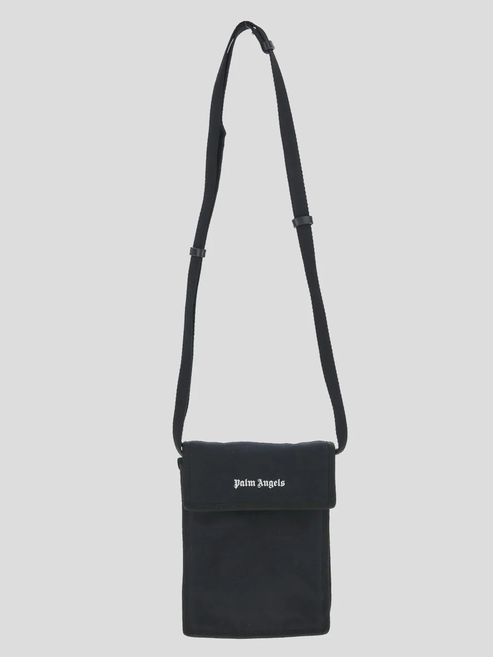 Palm Angels Logo Detailed Strapped Messenger Bag