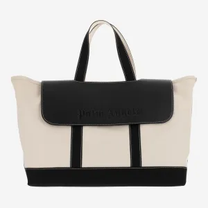 Palm Angels Logo Flap Two-Tone Tote Bag